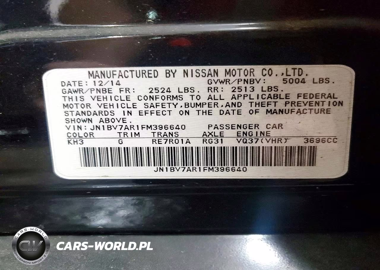 2015 Infiniti Q50 Sport VIN:JN1BV7AR1FM396640 - 13