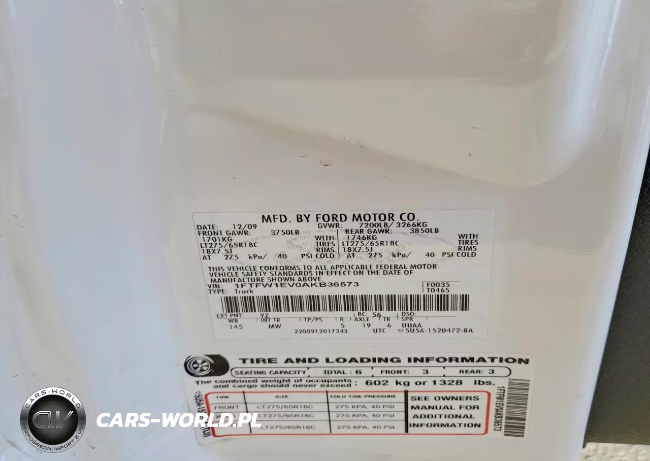 2010 Ford F150 Supercrew VIN:1FTFW1EV0AKB36573 - 12
