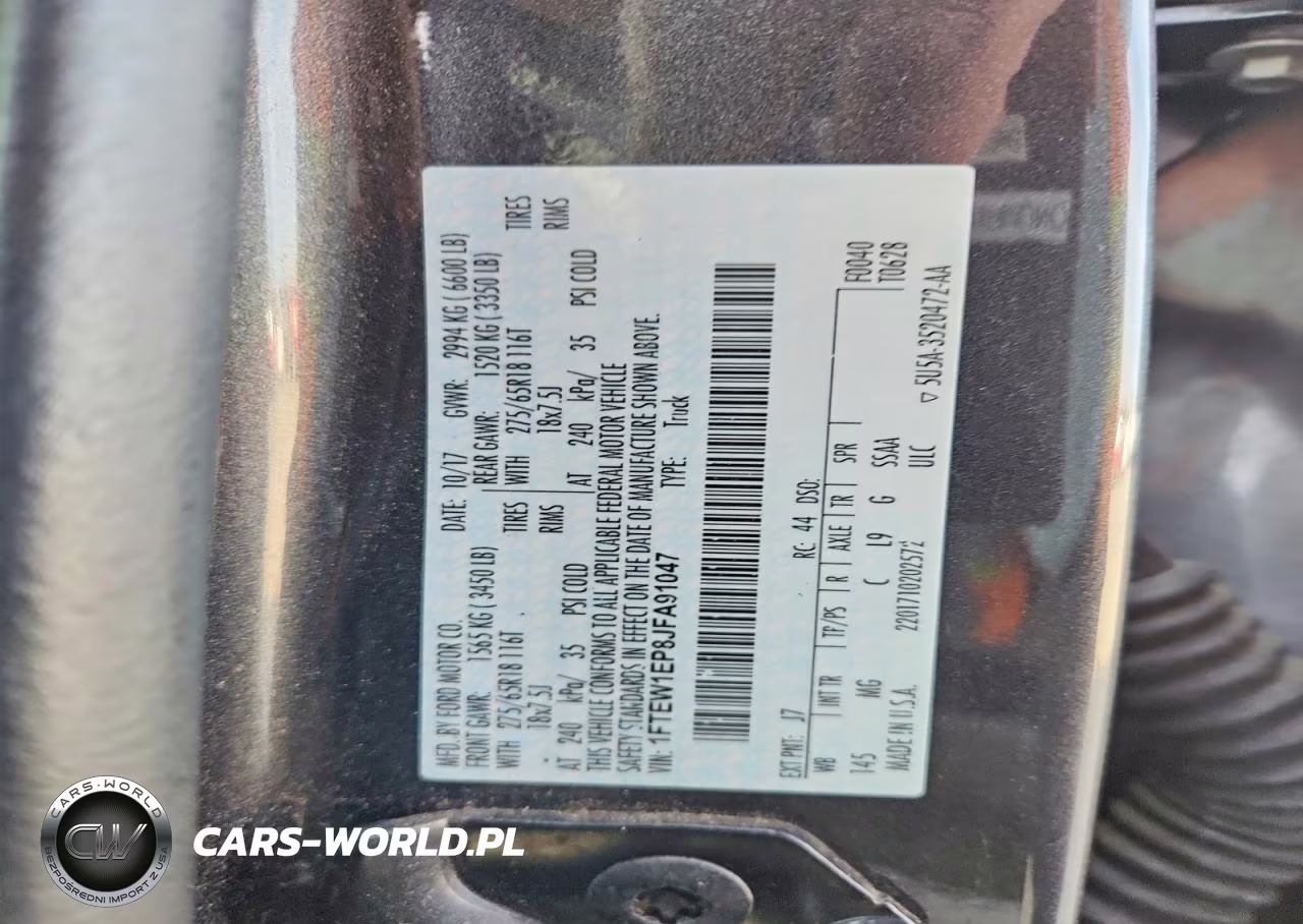 2018 Ford F150 Supercrew VIN:1FTEW1EP8JFA91047 - 12