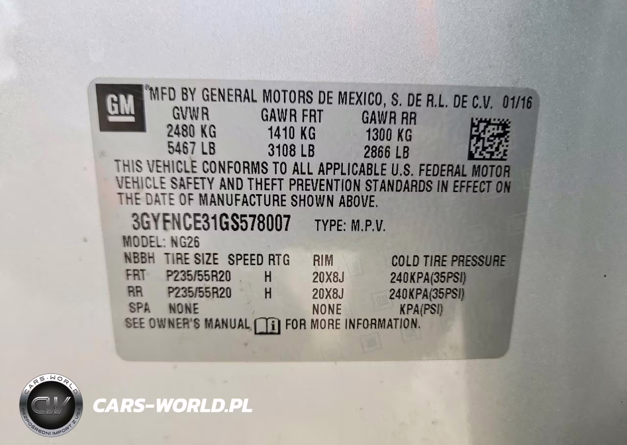 2016 Cadillac Srx Performance Collection VIN:3GYFNCE31GS578007 - 12