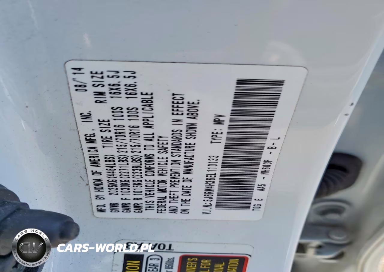 2014 Honda Cr-V Lx VIN:5J6RM4H36EL110133 - 13