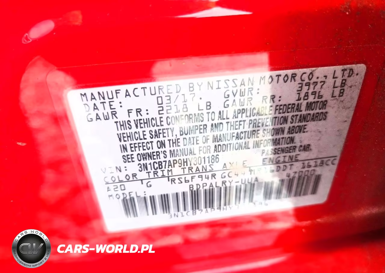 2017 Nissan Sentra Sr Turbo VIN:3N1CB7AP9HY301186 - 12