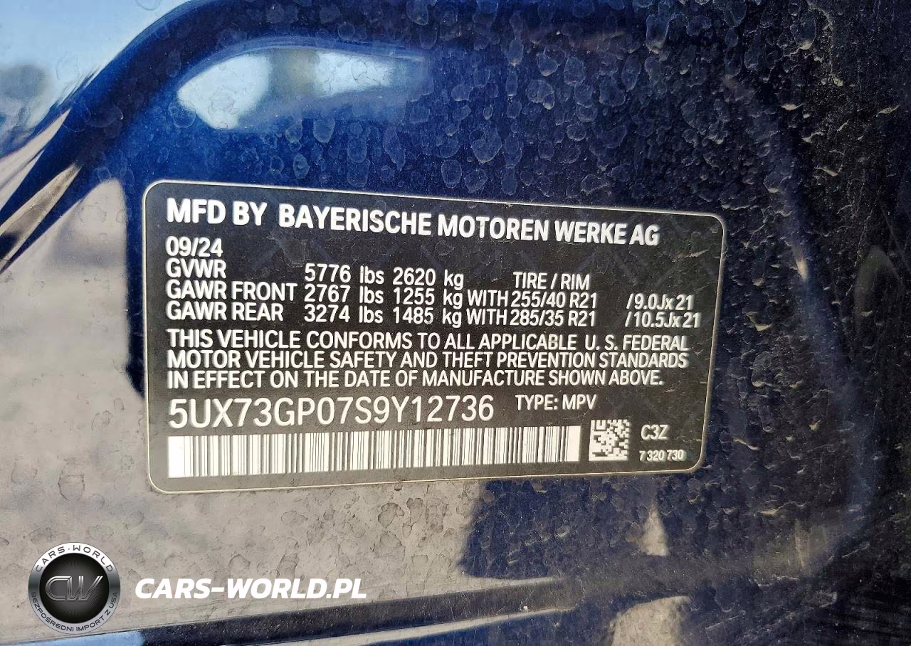 2025 BMW X3 M Competitio VIN:5UX73GP07S9Y12736 - 13