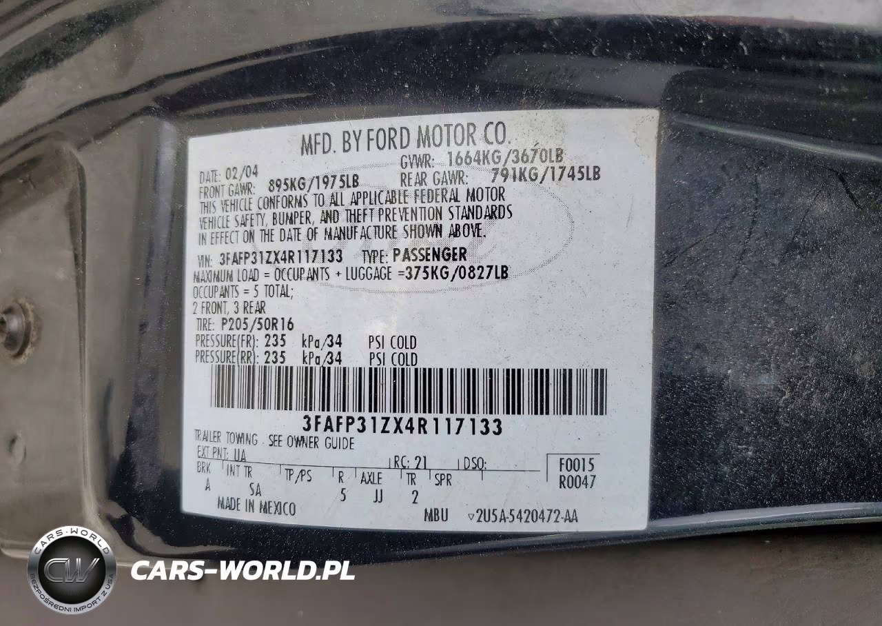 2004 Ford Focus Zx3 VIN:3FAFP31ZX4R117133 - 13