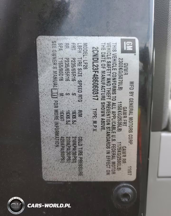 2008 Chevrolet Equinox Ls VIN:2CNDL23F486060317 - 14