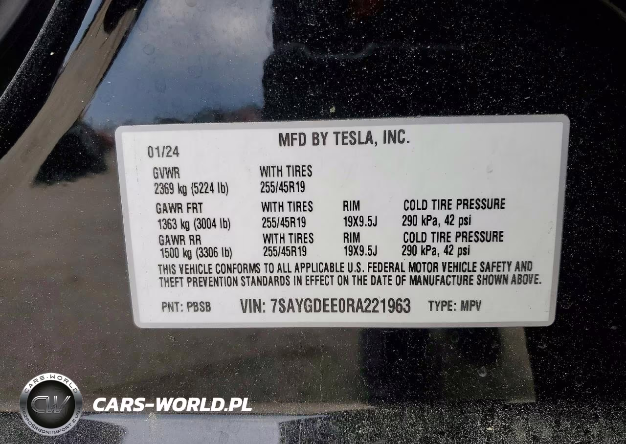 2024 Tesla Model Y VIN:7SAYGDEE0RA221963 - 14