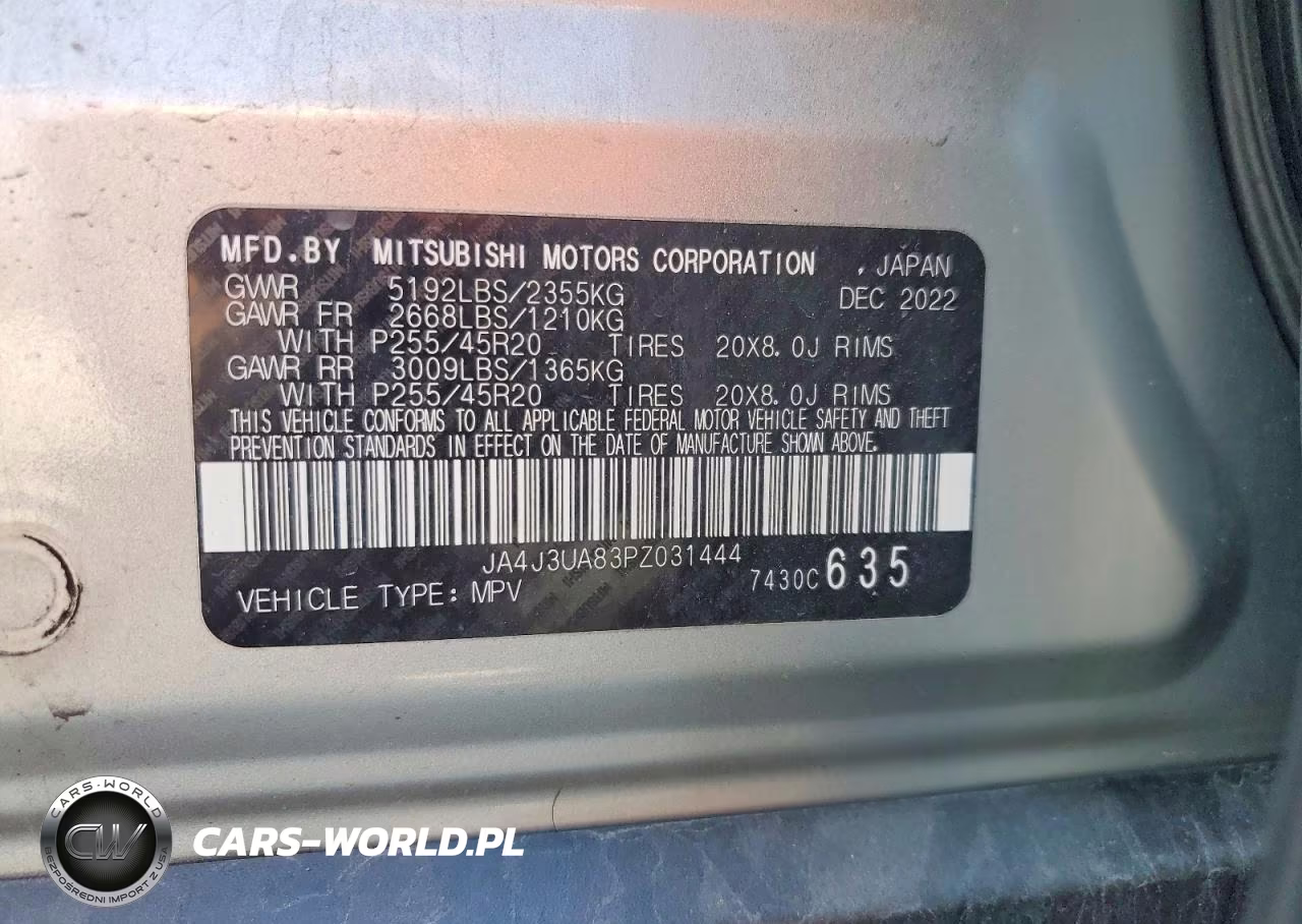 2023 Mitsubishi Outlander Se VIN:JA4J3UA83PZ031444 - 13