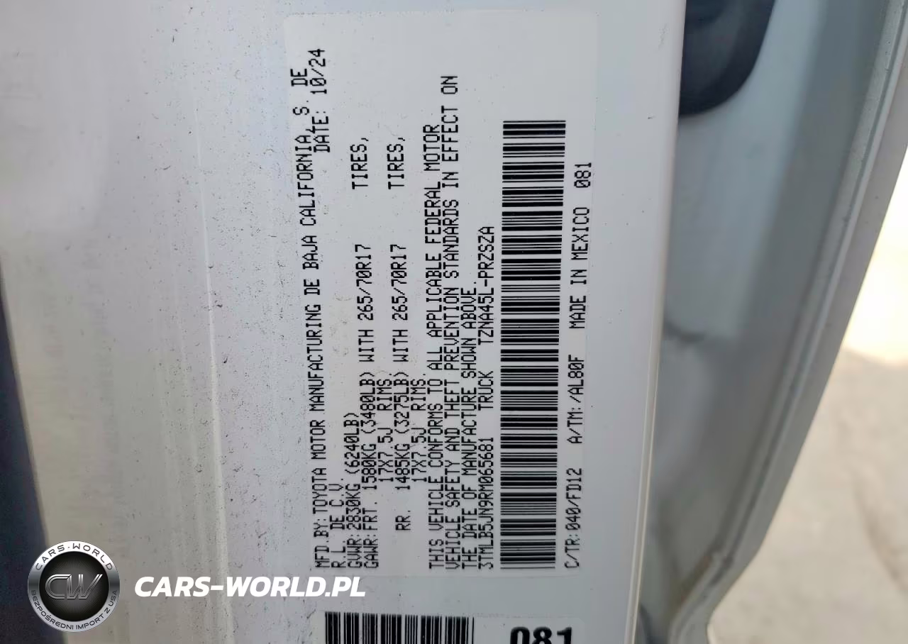 2024 Toyota Tacoma Trd Off-Road VIN:3TMLB5JN9RM065681 - 12