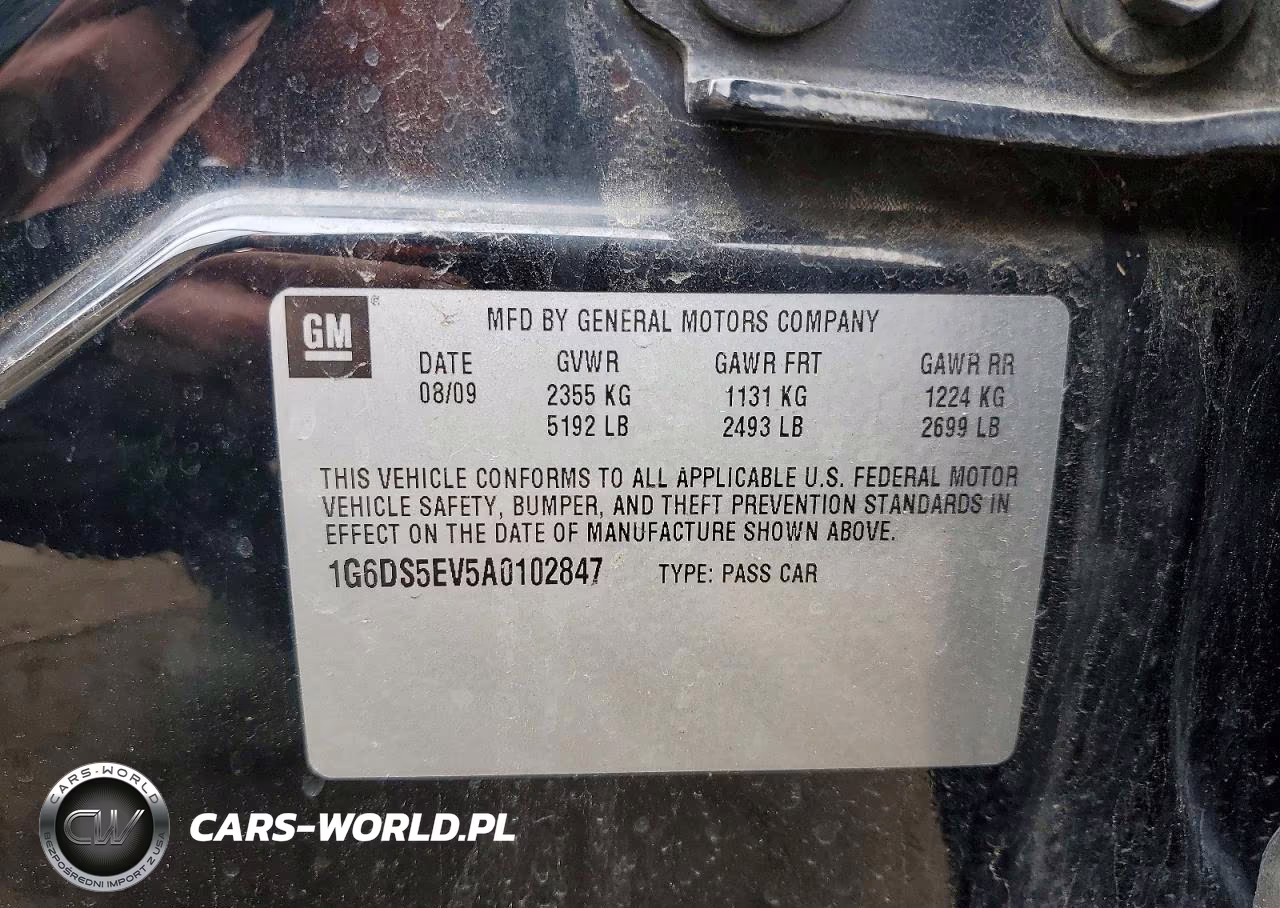 2010 Cadillac Cts Premium Collection VIN:1G6DS5EV5A0102847 - 12