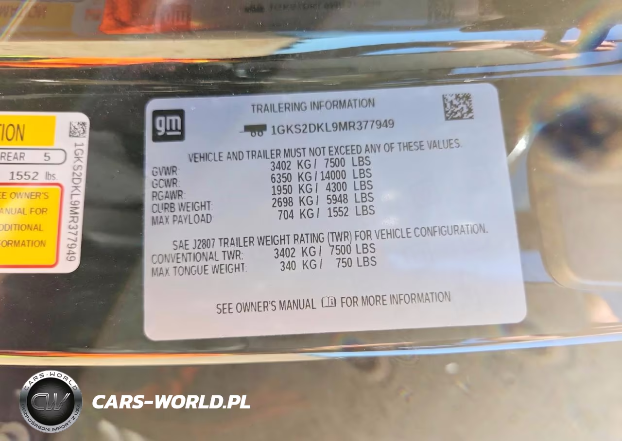 2021 GMC Yukon Denali VIN:1GKS2DKL9MR377949 - 14
