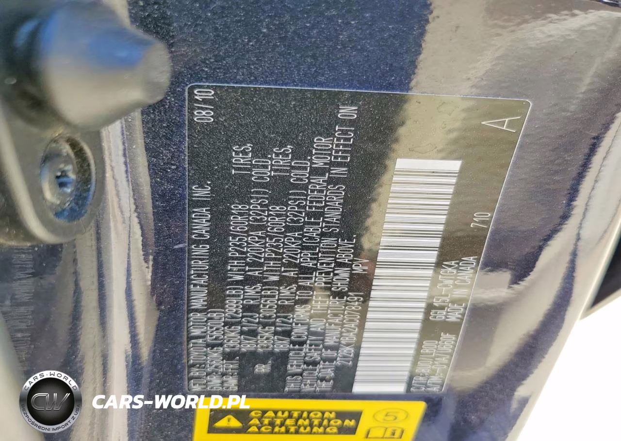 2010 Lexus Rx 350 Base VIN:2T2BK1BA2AC078491 - 13