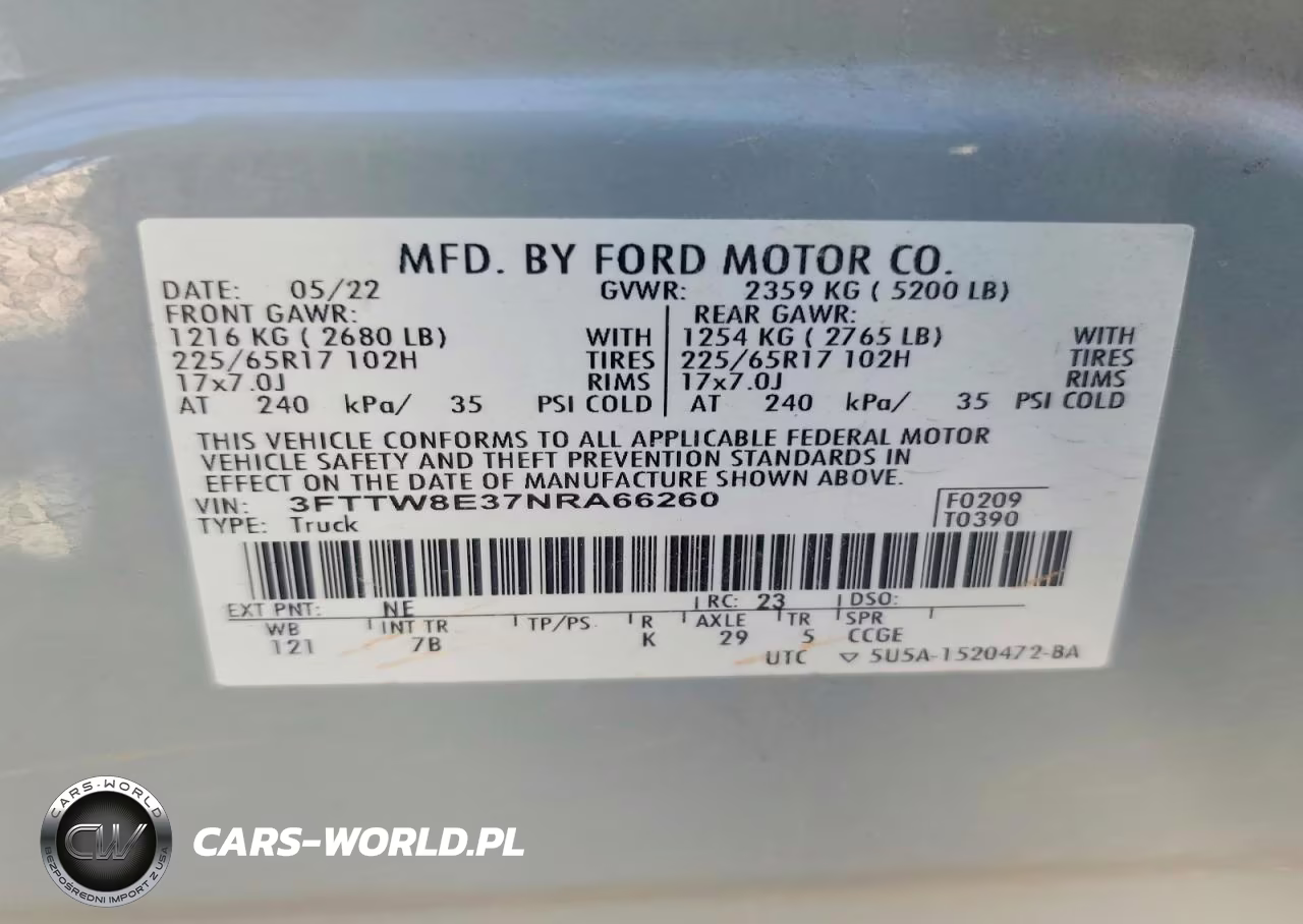 2022 Ford Maverick Xl VIN:3FTTW8E37NRA66260 - 13