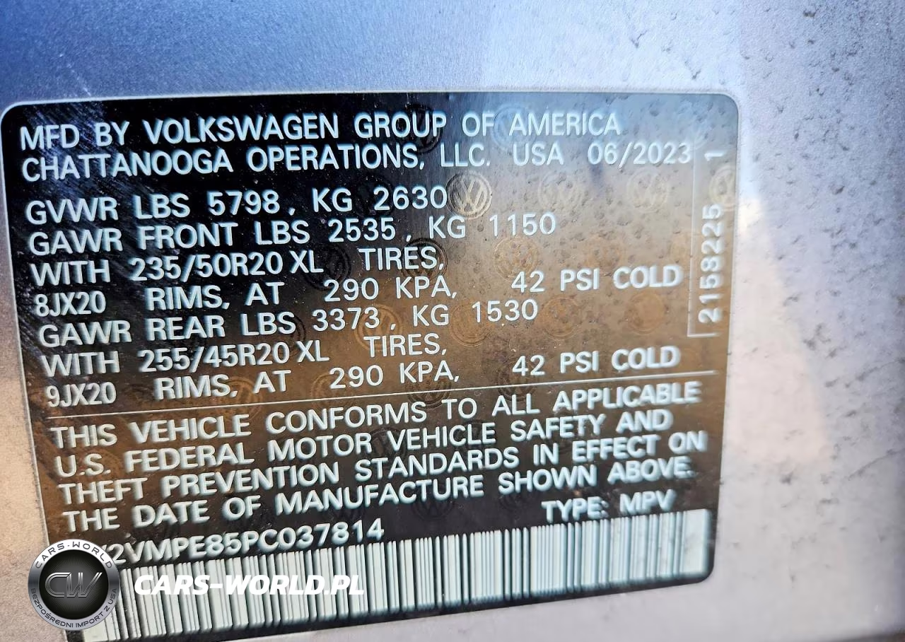 2023 Volkswagen Id.4 Pro S VIN:1V2VMPE85PC037814 - 14