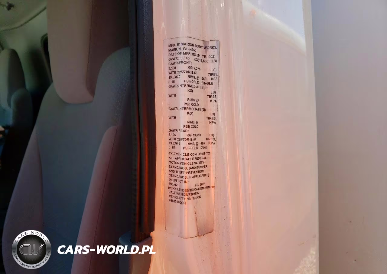 2022 Isuzu Nrr VIN:JALE5W162N7300892 - 12