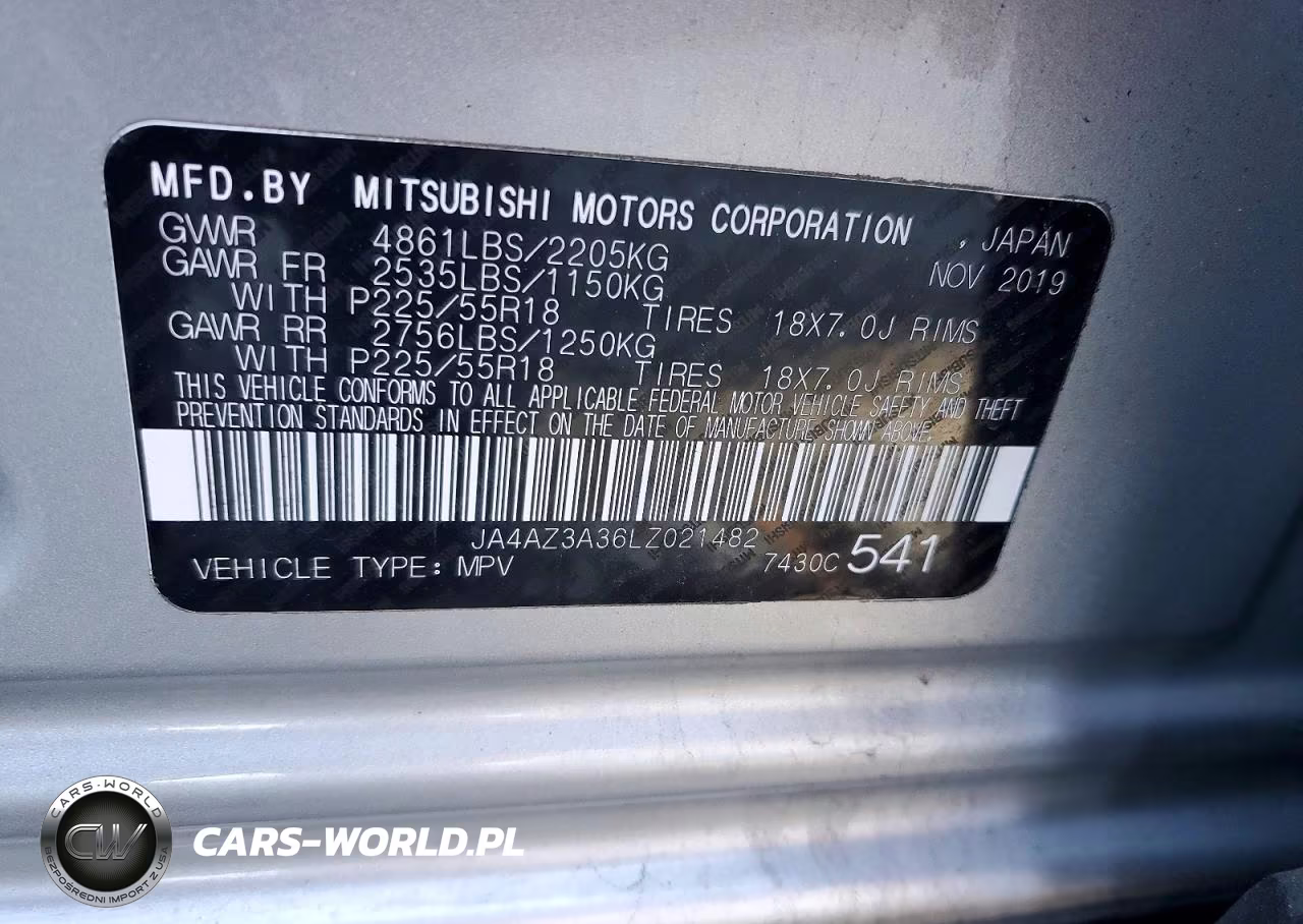 2020 Mitsubishi Outlander Se VIN:JA4AZ3A36LZ021482 - 13
