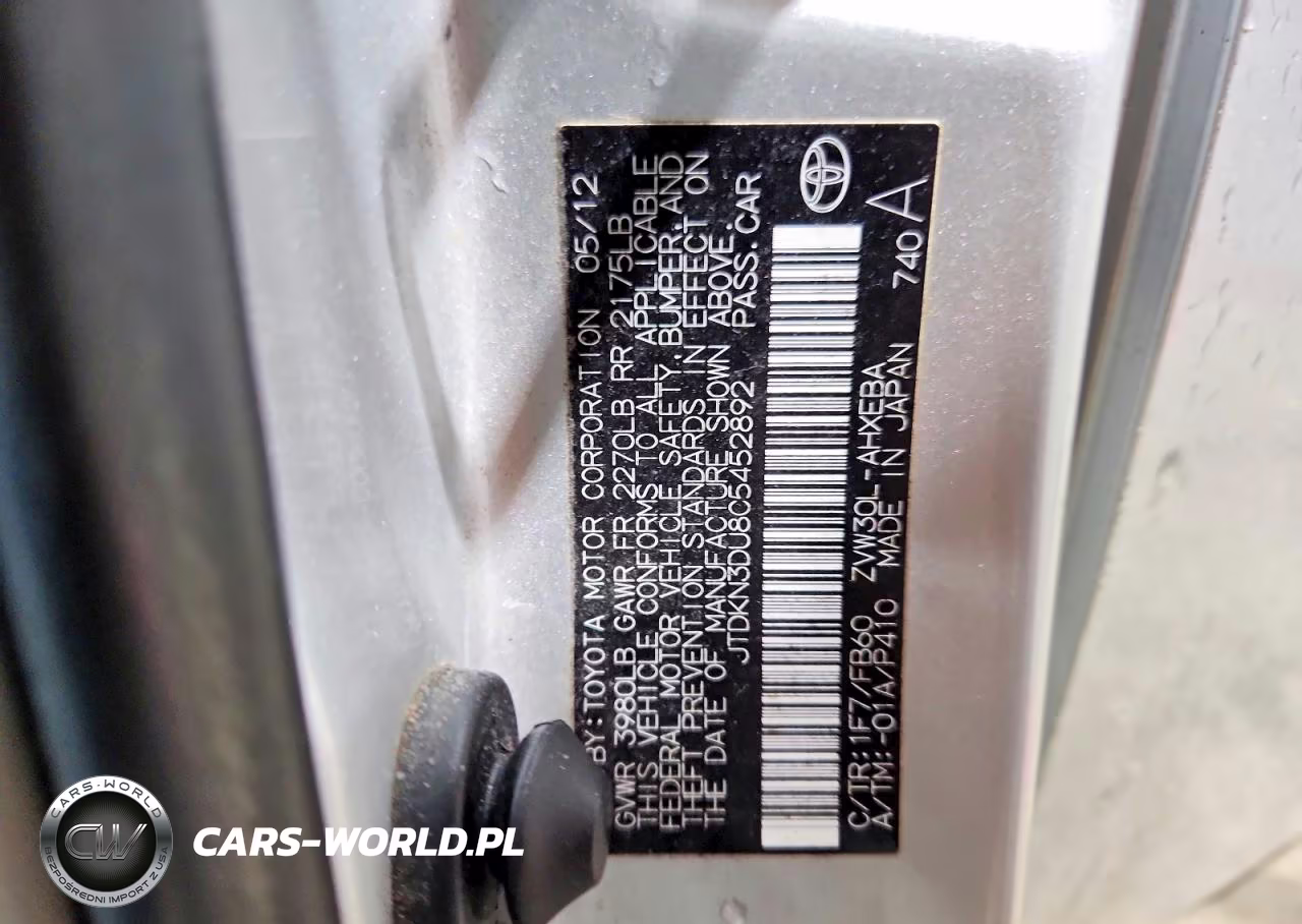 2012 Toyota Prius Two VIN:JTDKN3DU8C5452892 - 13