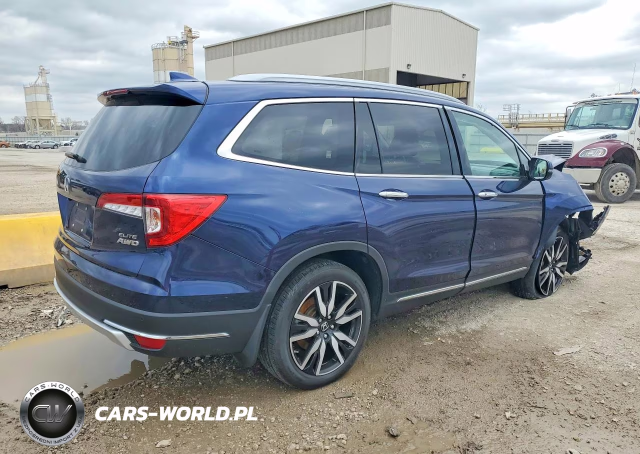 2022 Honda Pilot Elite VIN:5FNYF6H06NB045851 - 3
