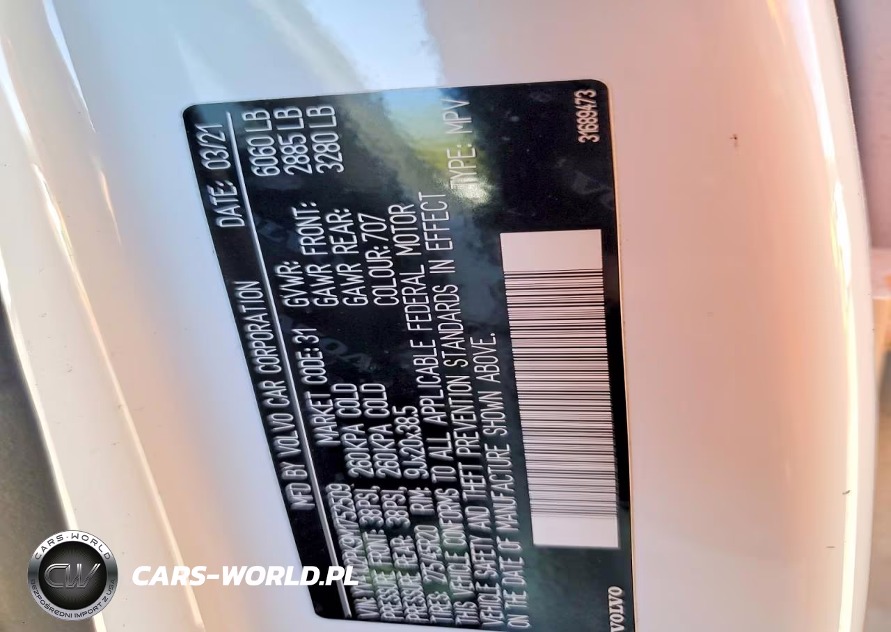 2021 Volvo Xc90 T5 Momentum VIN:YV4102PK9M1752509 - 12
