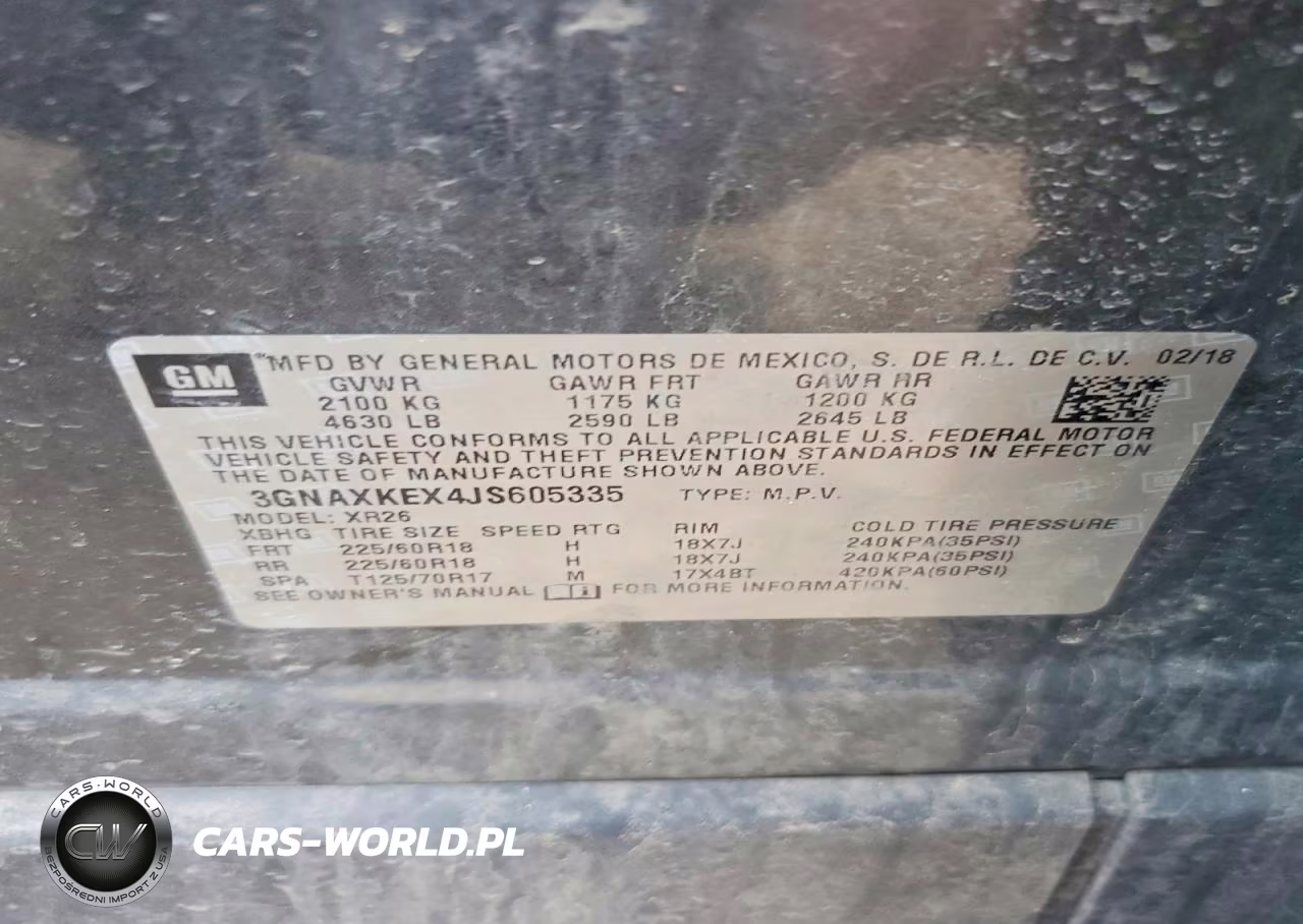 2018 Chevrolet Equinox Lt VIN:3GNAXKEX4JS605335 - 12