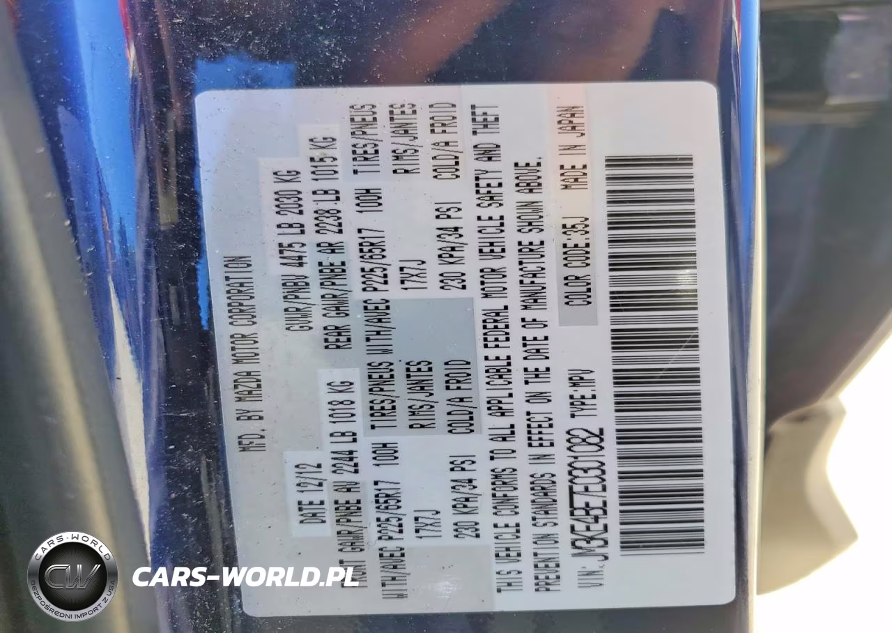 2014 Mazda Cx-5 Sport VIN:JM3KE4BE7E0301082 - 14