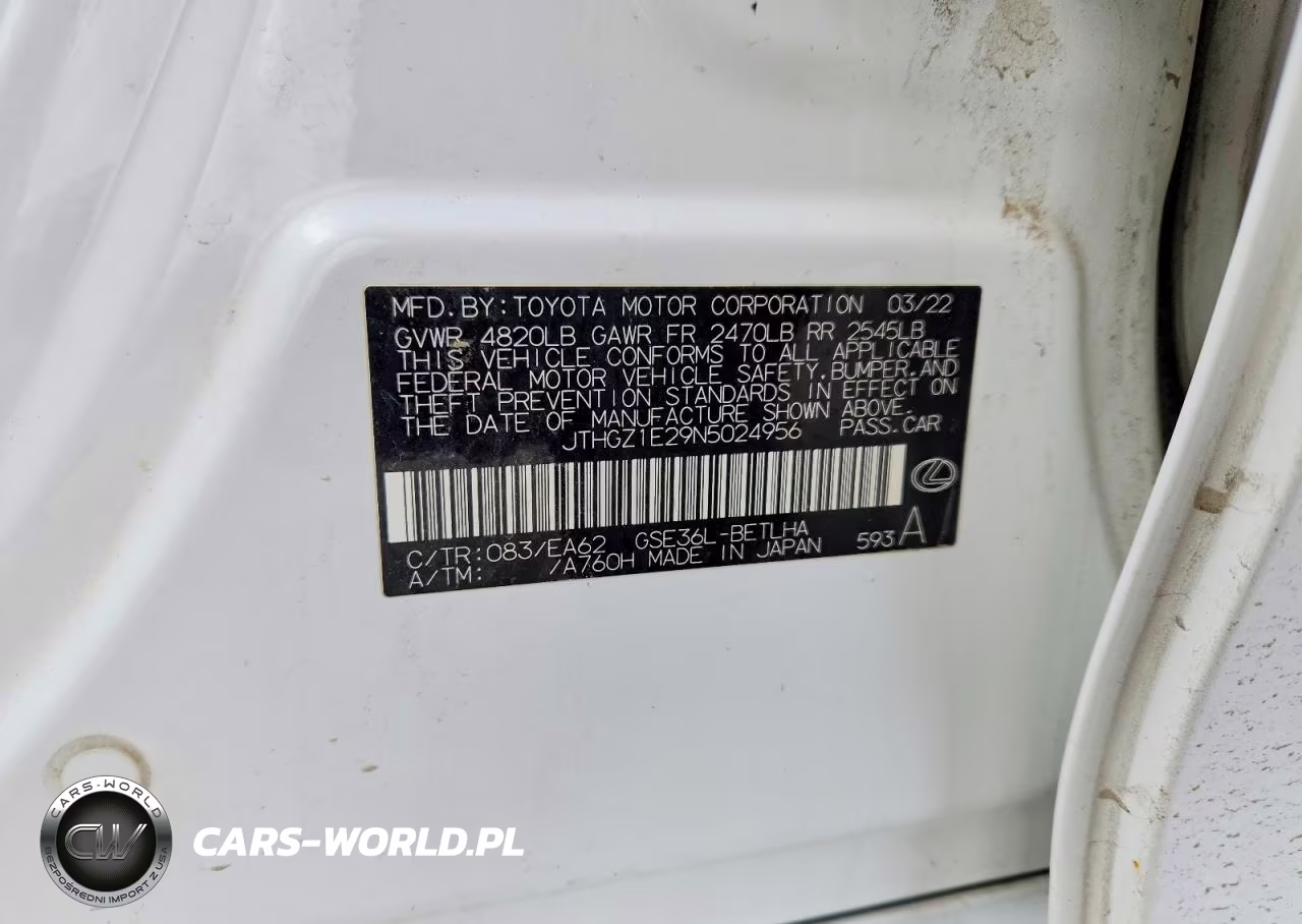 2022 Lexus Is 350 F Sport VIN:JTHGZ1E29N5024956 - 13
