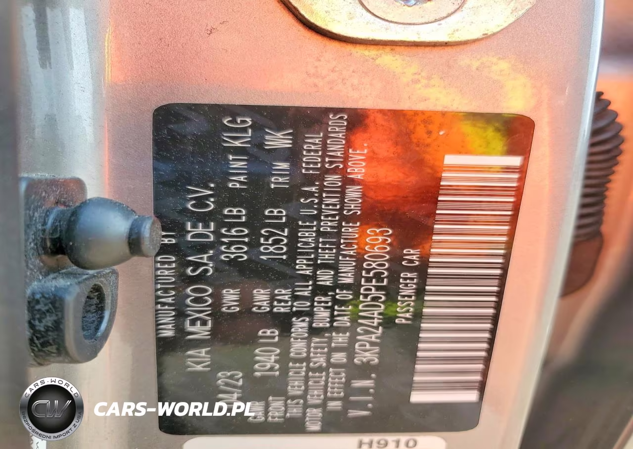 2023 Kia Rio S VIN:3KPA24AD5PE580693 - 12