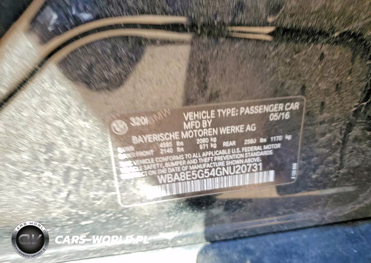 2016 BMW 320 Xi VIN:WBA8E5G54GNU20731 - 12