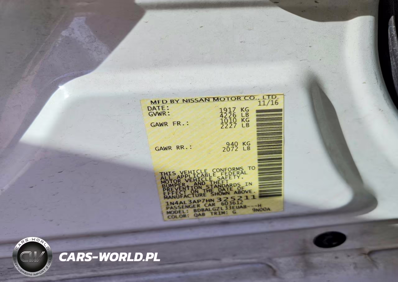 2017 Nissan Altima 2.5 S VIN:1N4AL3AP7HN325211 - 12