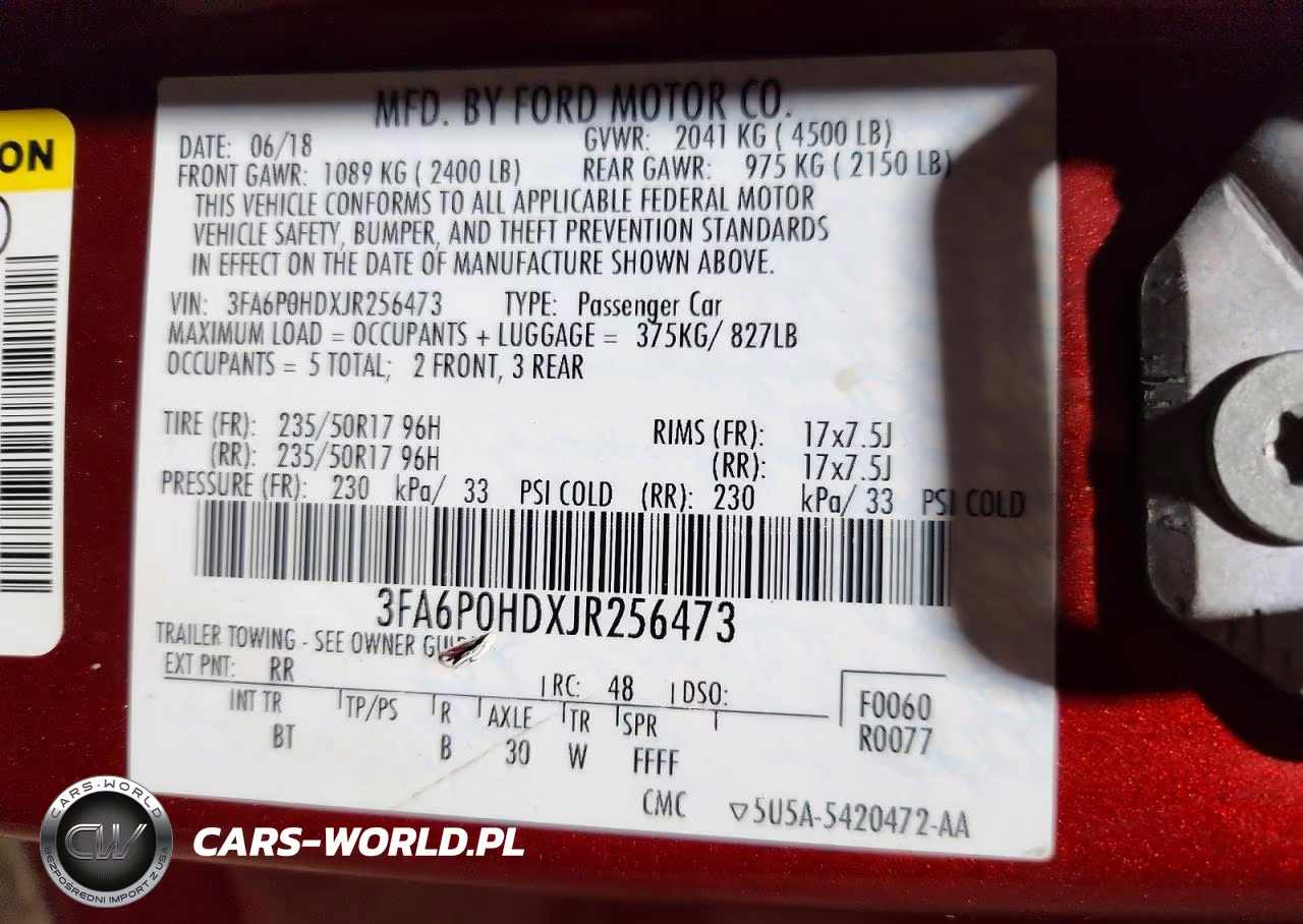 2018 Ford Fusion Se VIN:3FA6P0HDXJR256473 - 12