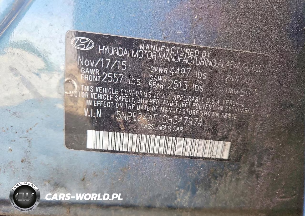 2016 Hyundai Sonata Se VIN:5NPE24AF1GH347974 - 12