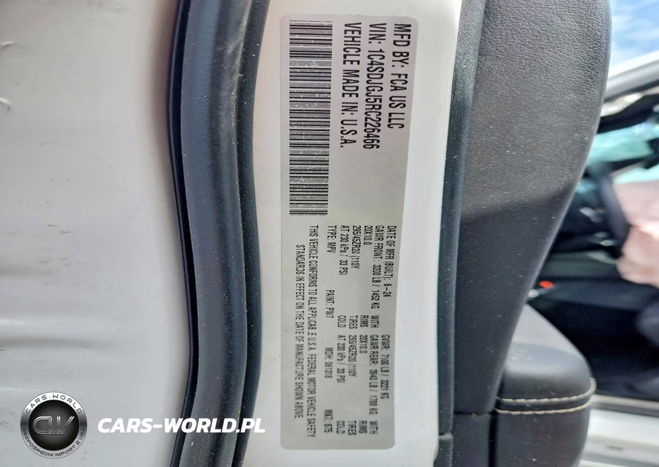 2024 Dodge Durango Srt 392 VIN:1C4SDJGJ5RC226466 - 14