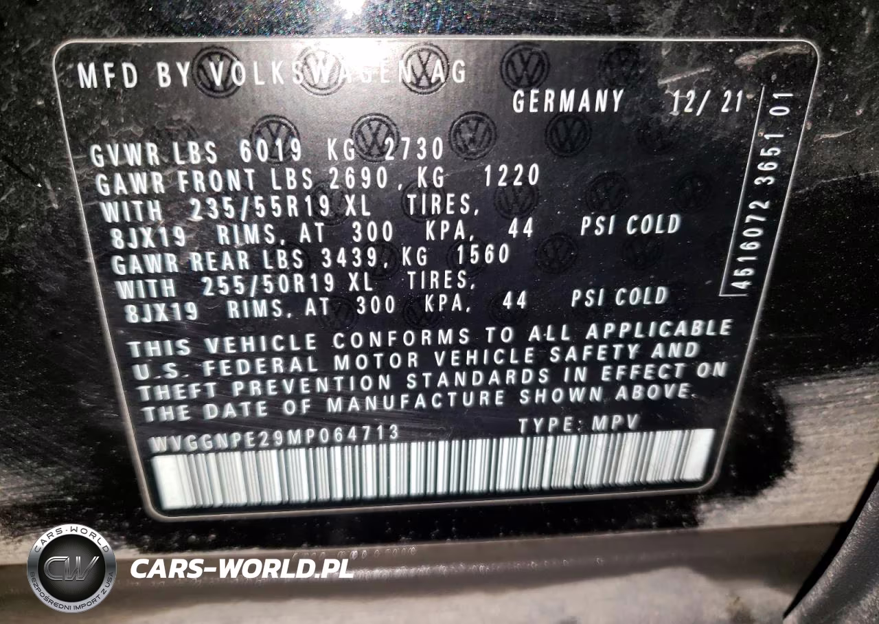 2021 Volkswagen Id.4 Pro S VIN:WVGGNPE29MP064713 - 14