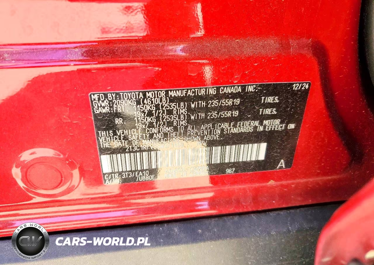 2025 Toyota Rav4 Xle Premium VIN:2T3C1RFV5SW371459 - 12