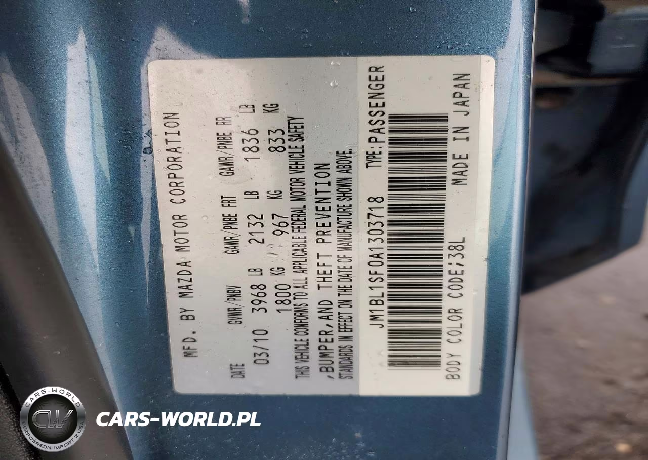2010 Mazda 3 I VIN:JM1BL1SF0A1303718 - 12
