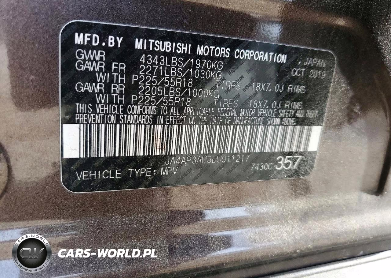 2020 Mitsubishi Outlander Sport Es VIN:JA4AP3AU9LU011217 - 13