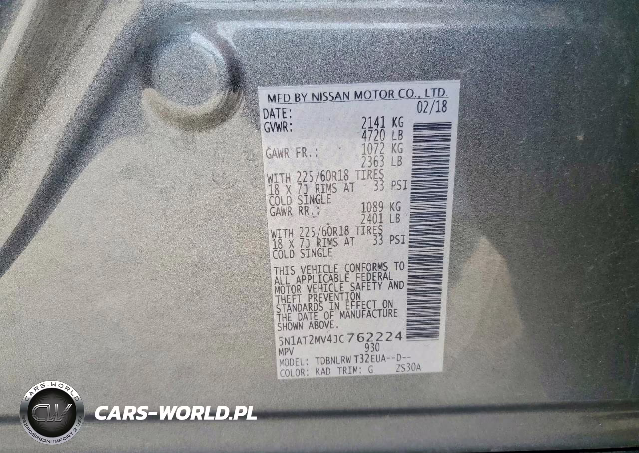 2018 Nissan Rogue Sl VIN:5N1AT2MV4JC762224 - 12