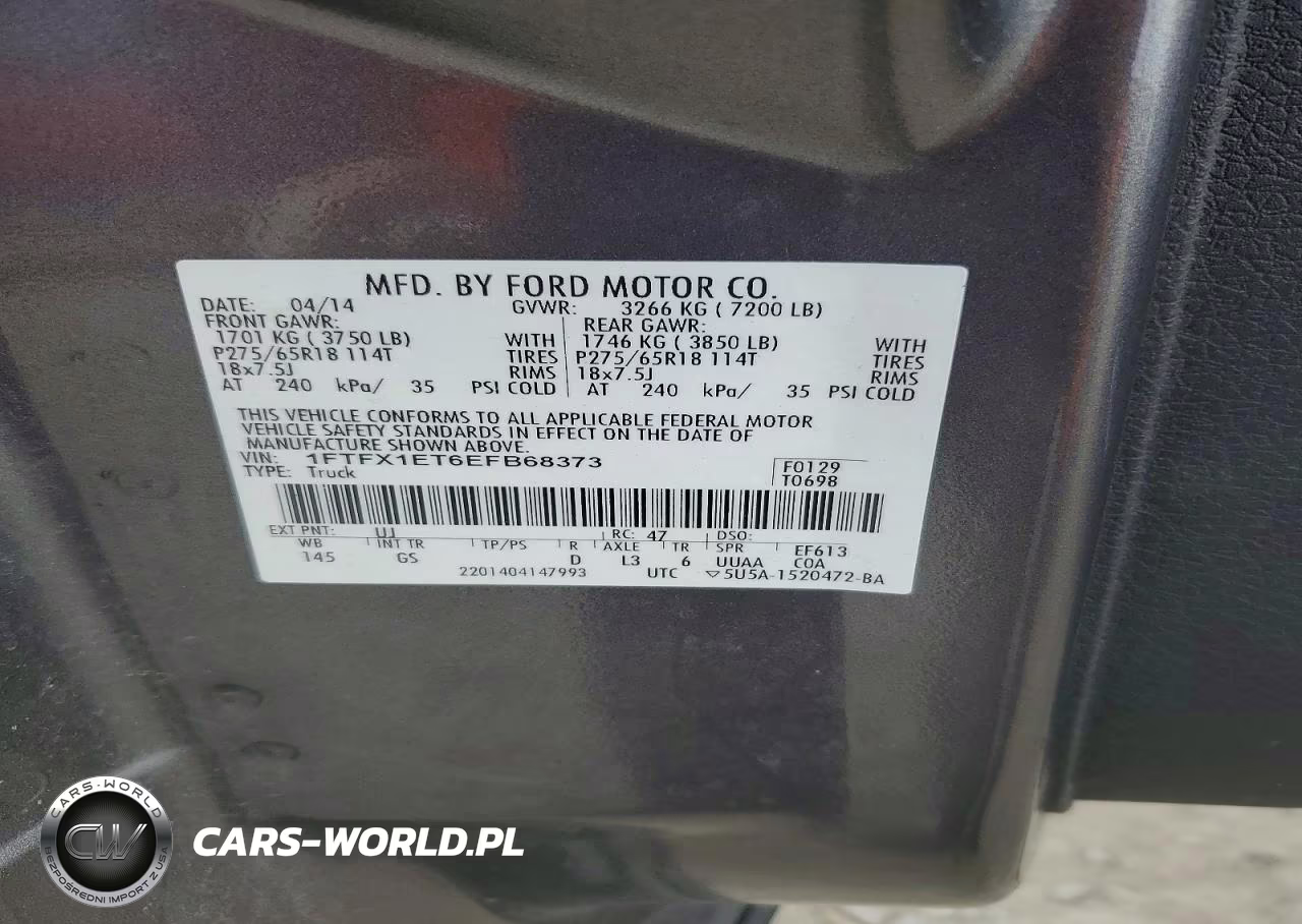 2014 Ford F150 Super Cab VIN:1FTFX1ET6EFB68373 - 12