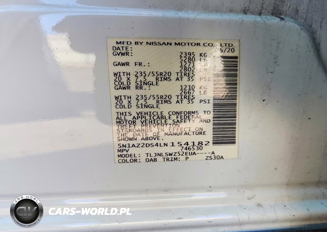 2020 Nissan Murano Platinum VIN:5N1AZ2DS4LN154182 - 14