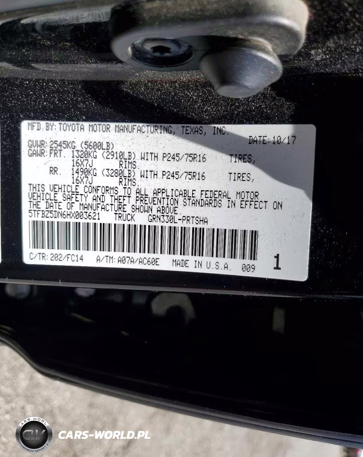 2017 Toyota Tacoma Sr5 V6 VIN:5TFBZ5DN6HX003621 - 12