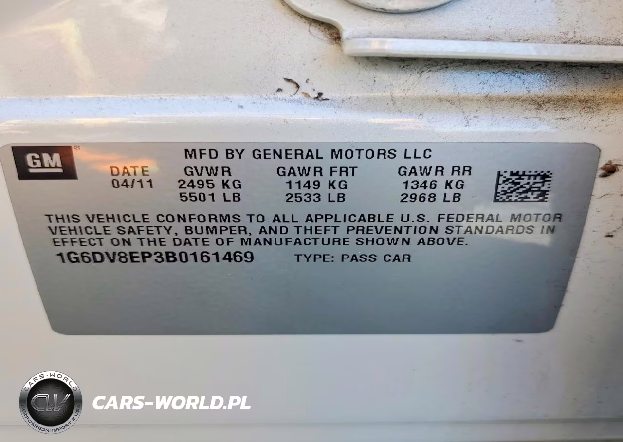 2011 Cadillac Cts-V VIN:1G6DV8EP3B0161469 - 12