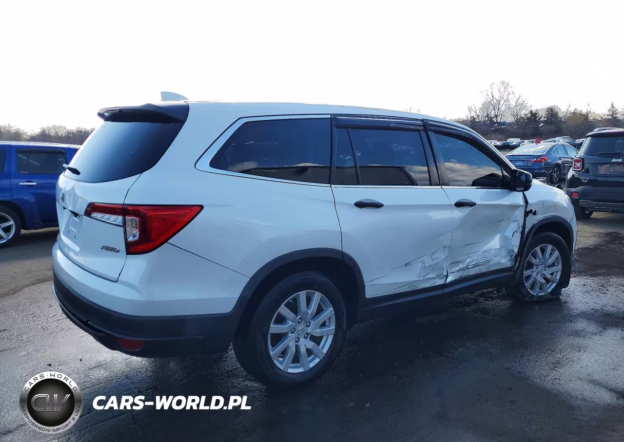 2021 Honda Pilot Lx VIN:5FNYF6H16MB009844 - 3