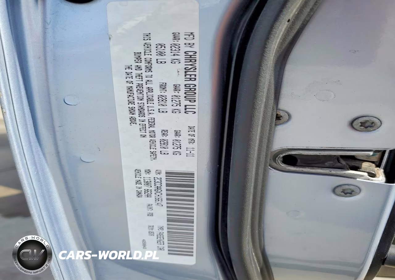 2012 Chrysler 300 VIN:2C3CCAAGXCH166147 - 13