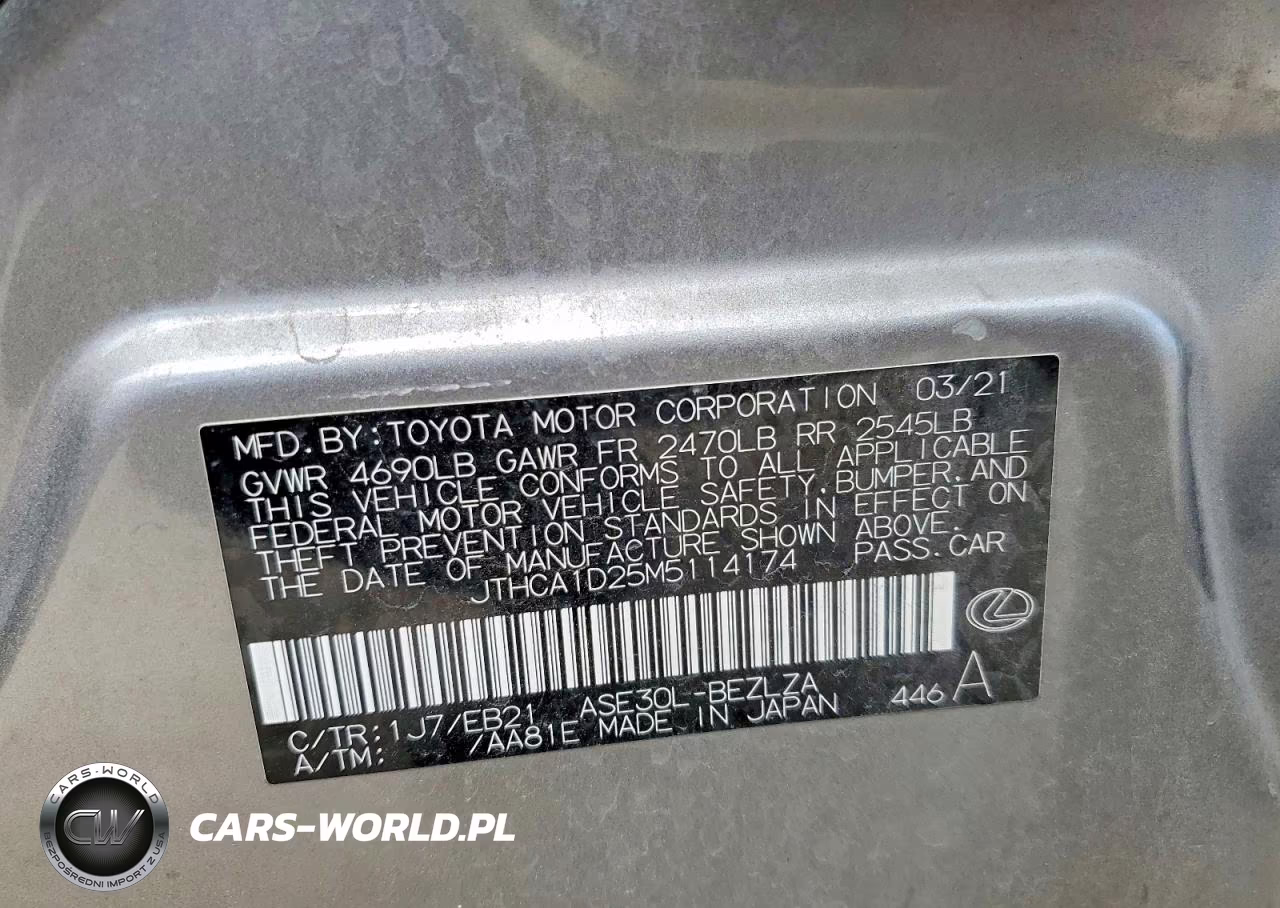 2021 Lexus Is 300 Base VIN:JTHCA1D25M5114174 - 13