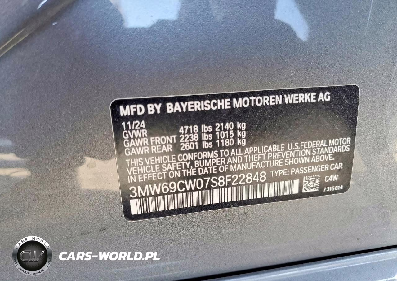 2025 BMW 330I VIN:3MW69CW07S8F22848 - 13
