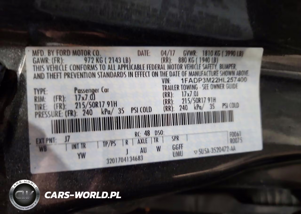 2017 Ford Focus Sel VIN:1FADP3M22HL257400 - 12