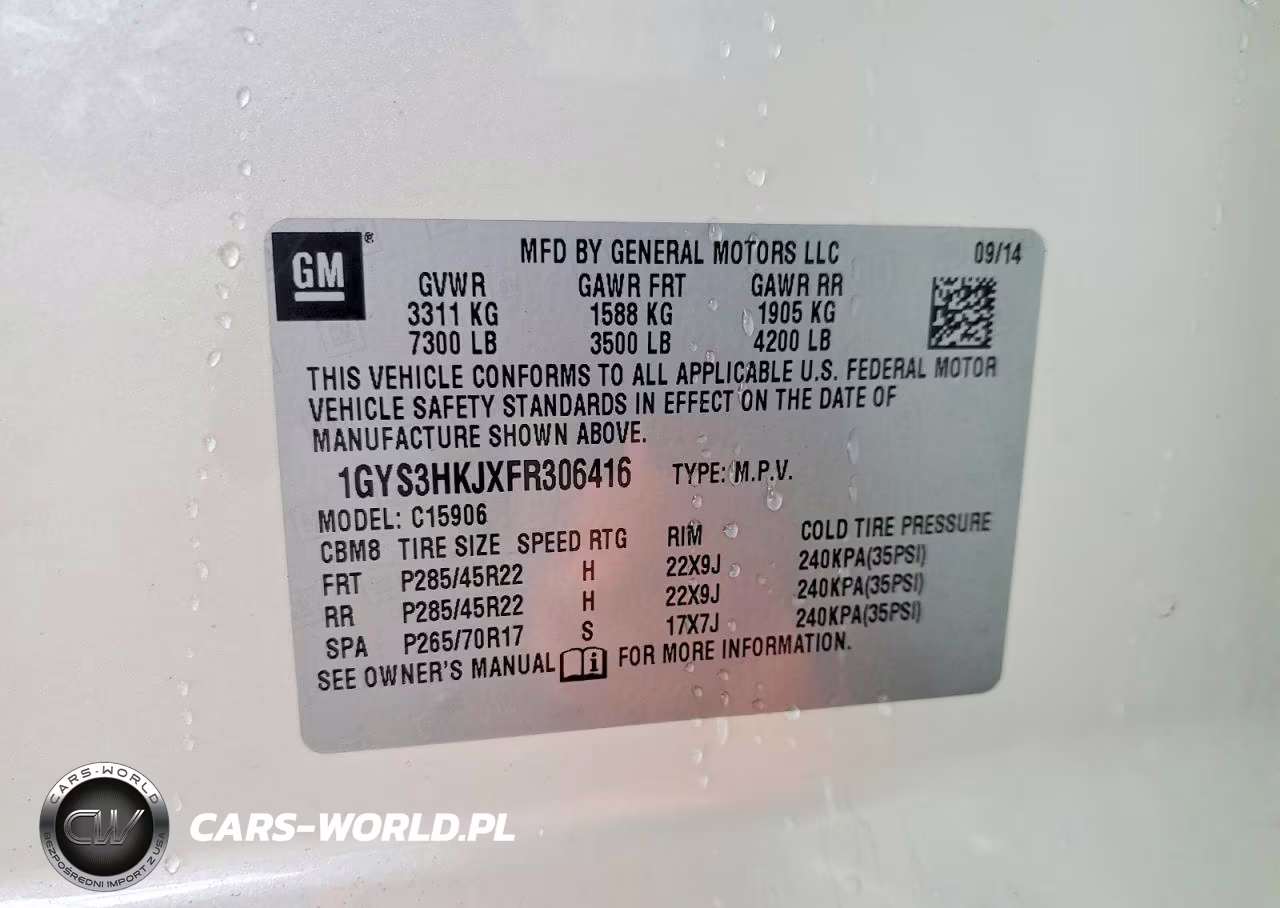 2015 Cadillac Escalade Esv Luxury VIN:1GYS3HKJXFR306416 - 13