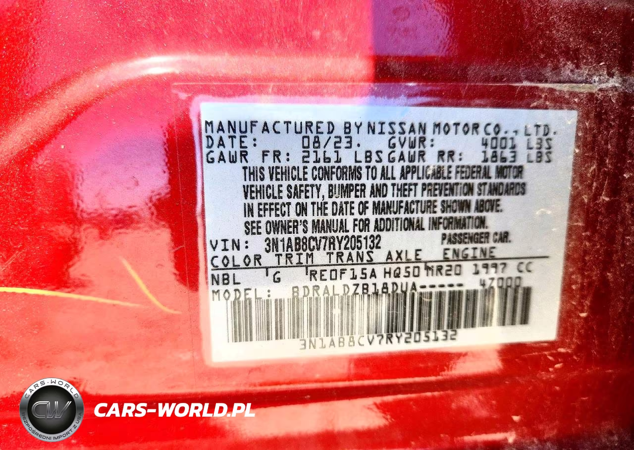 2024 Nissan Sentra Sv VIN:3N1AB8CV7RY205132 - 13