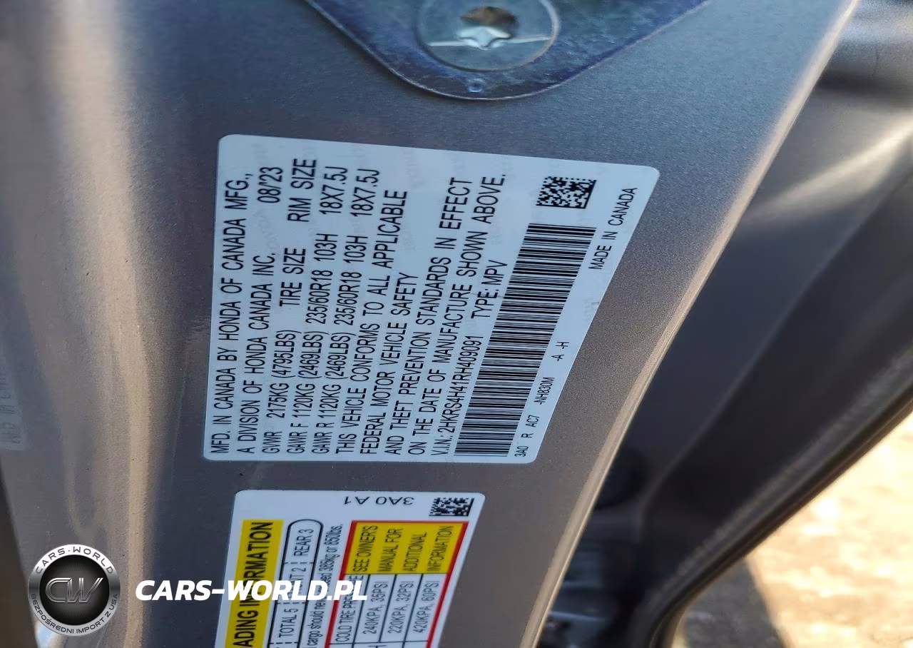 2024 Honda Cr-V Ex VIN:2HKRS4H41RH409091 - 13