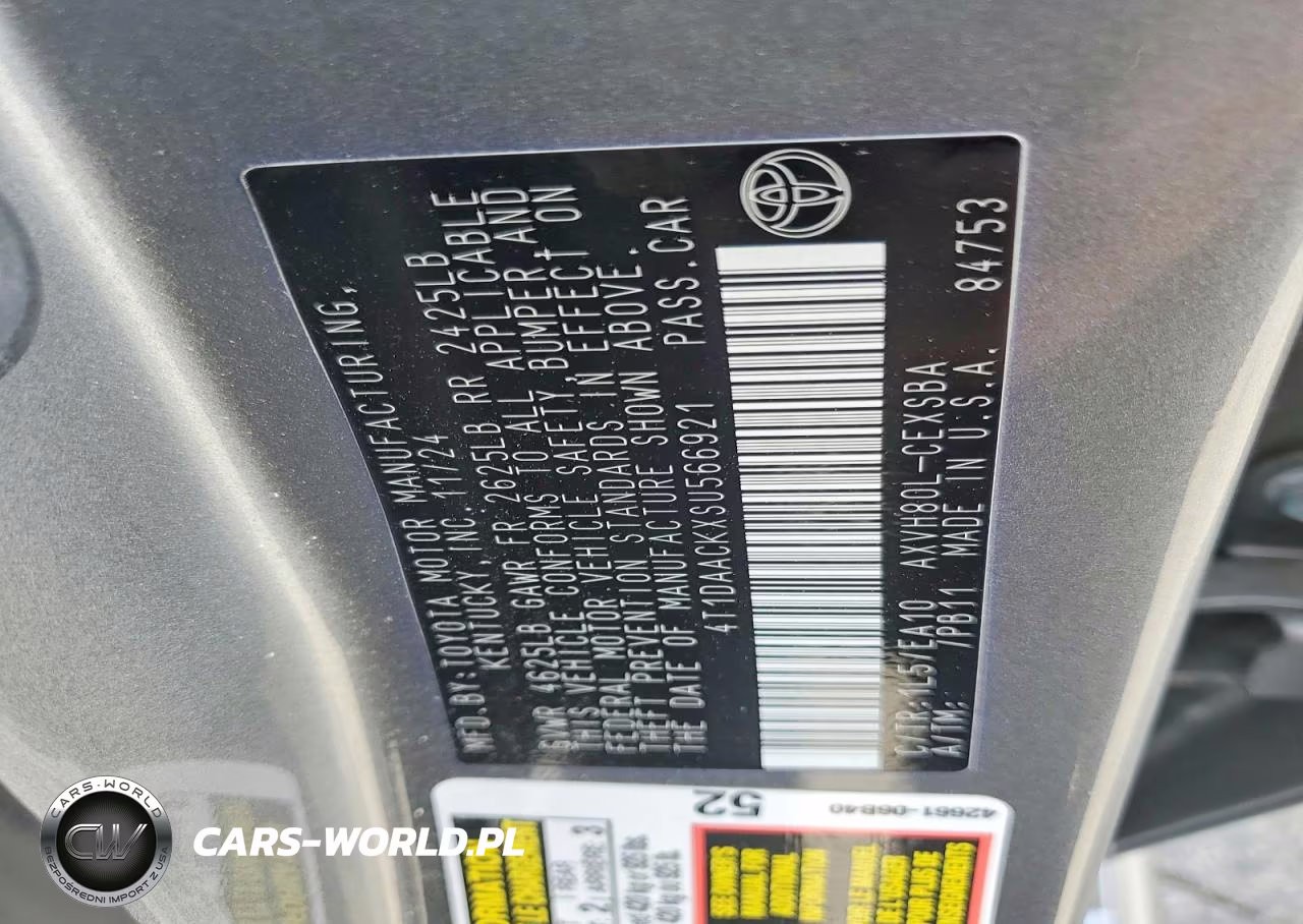 2025 Toyota Camry Se VIN:4T1DAACKXSU566921 - 12