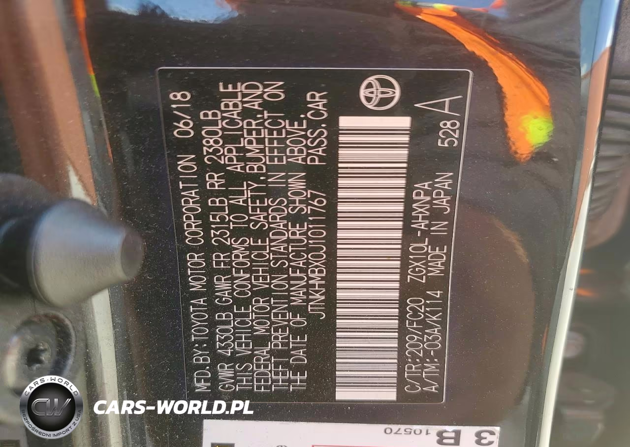 2018 Toyota C-Hr Xle VIN:JTNKHMBX0J1011767 - 14